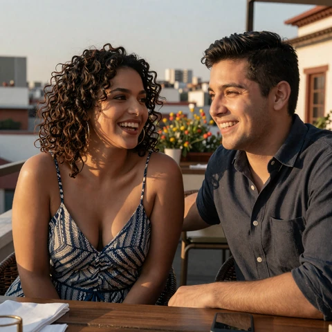 Camille and Diego, an interracial long-distance couple between Chicago and Mexico City